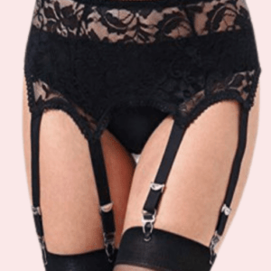 Lace Garter Belt with Six Straps- Sexy Lingerie