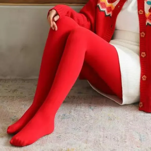 TOMKIND Red Tights - Stylish Women's Legwear - Image 2