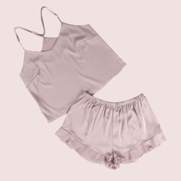 Comfortable Plus Size Cami Shorts Sleepwear Set - Image 5