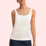 Elegant Lace Trimmed Silk Camisole Top