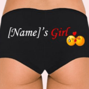 Personalize Named Cotton Stretch Boyshort Panty