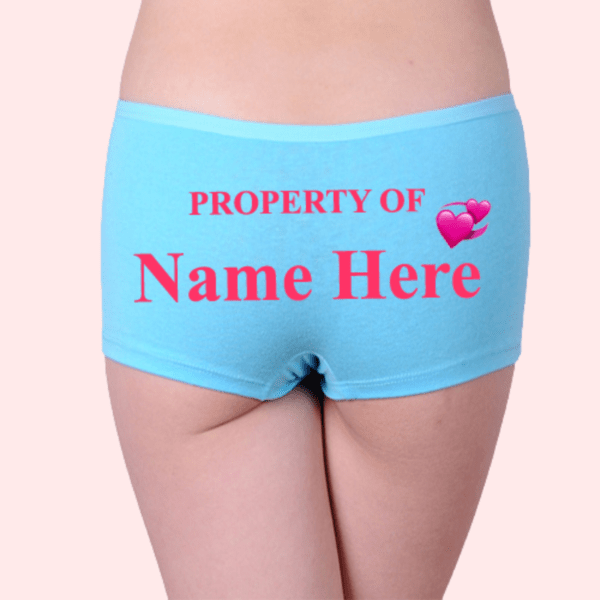 Property Of Named Customize Cotton Boyshort Panty - Image 2