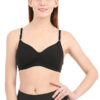 Black Non Wired Padded Bra