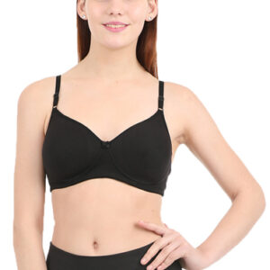 Black Non Wired Padded Bra