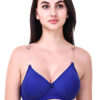 Blue Transparent Strap Bra