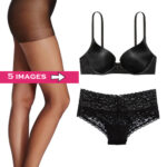 Lovely Value Pack Of Pantyhose & Pushup Bra Set