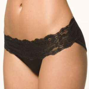 cheeky Black Lace Transparent Panty