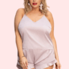Comfortable Plus Size Cami Shorts Sleepwear Set