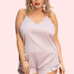 Comfortable Plus Size Cami Shorts Sleepwear Set