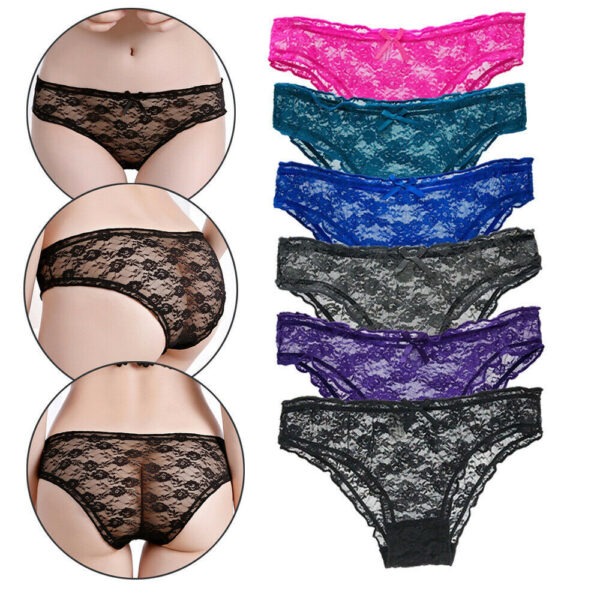 2 Pack Women's Lace Stretch Hipster Panties - Image 5