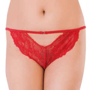 Beautiful Lace Red Women's Cheekies ( Pack of 1 )