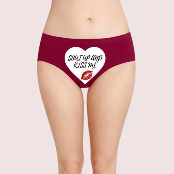 Shut Up and Kiss Me Custom Panty for Her - Image 2
