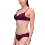 "Pure" Cotton Purple Bra Panty Set