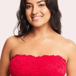 Unpadded Tube Bra with Adjustable Straps for Women