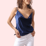 Elegant Cowl Neck Silk Camisole for Women