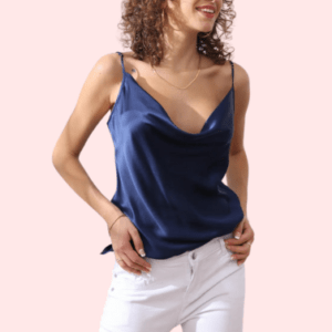 Elegant Cowl Neck Silk Camisole for Women