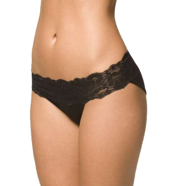 cheeky Black Lace Transparent Panty - Image 2