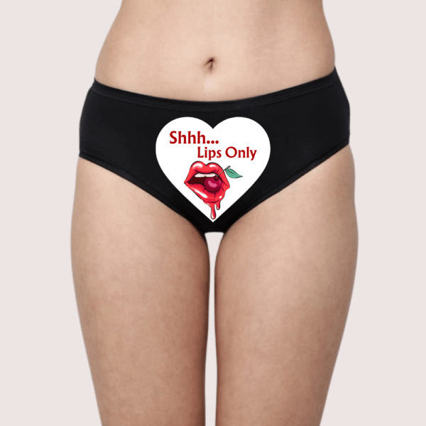 Sensual Custom Text Lips-Only Surprise Panty - Image 2